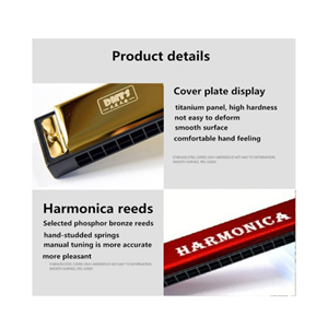 ساز دهنی مدل هارمونیکا 24 سوراخ آبی Harmonica 24-hole -اسباب بازی